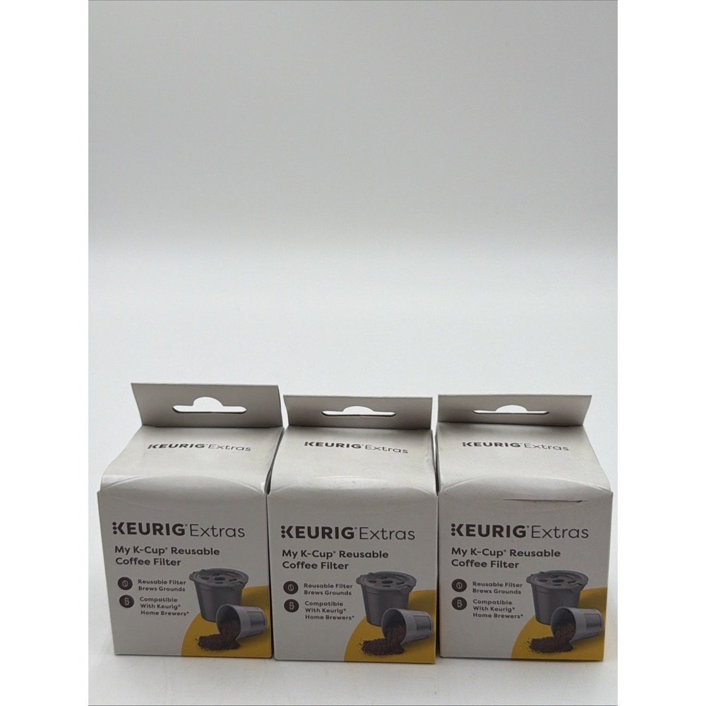 Lot Of 3 KEURIG Extra My K-Cup Universal Reusable Filter FREE Shipping